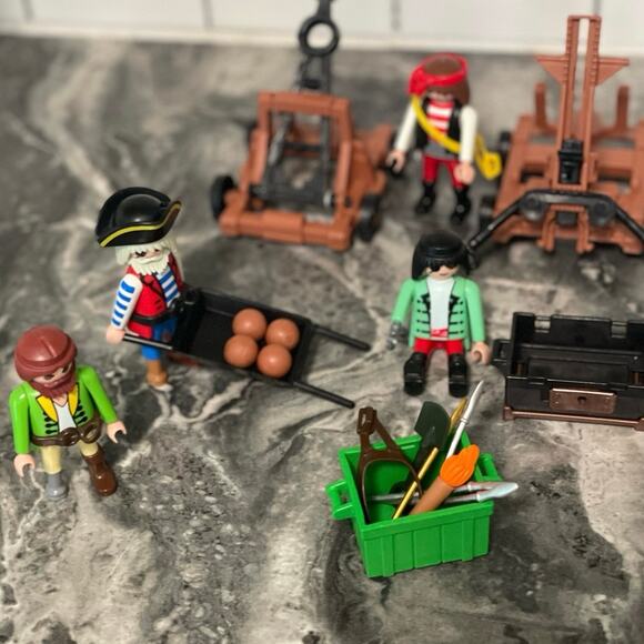 PLAYMOBIL Set of Pirates Catapult Parrot Collectibles Toy Action Figures - Picture 7 of 8